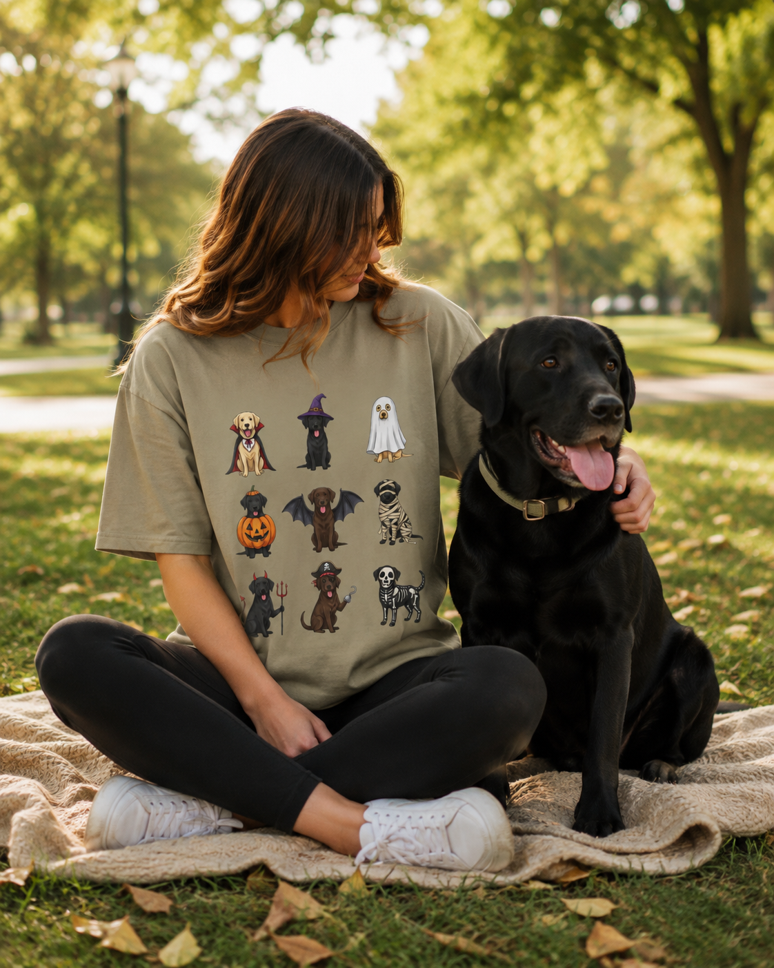 Trick or Treating Labs | Halloween Dog T-Shirt