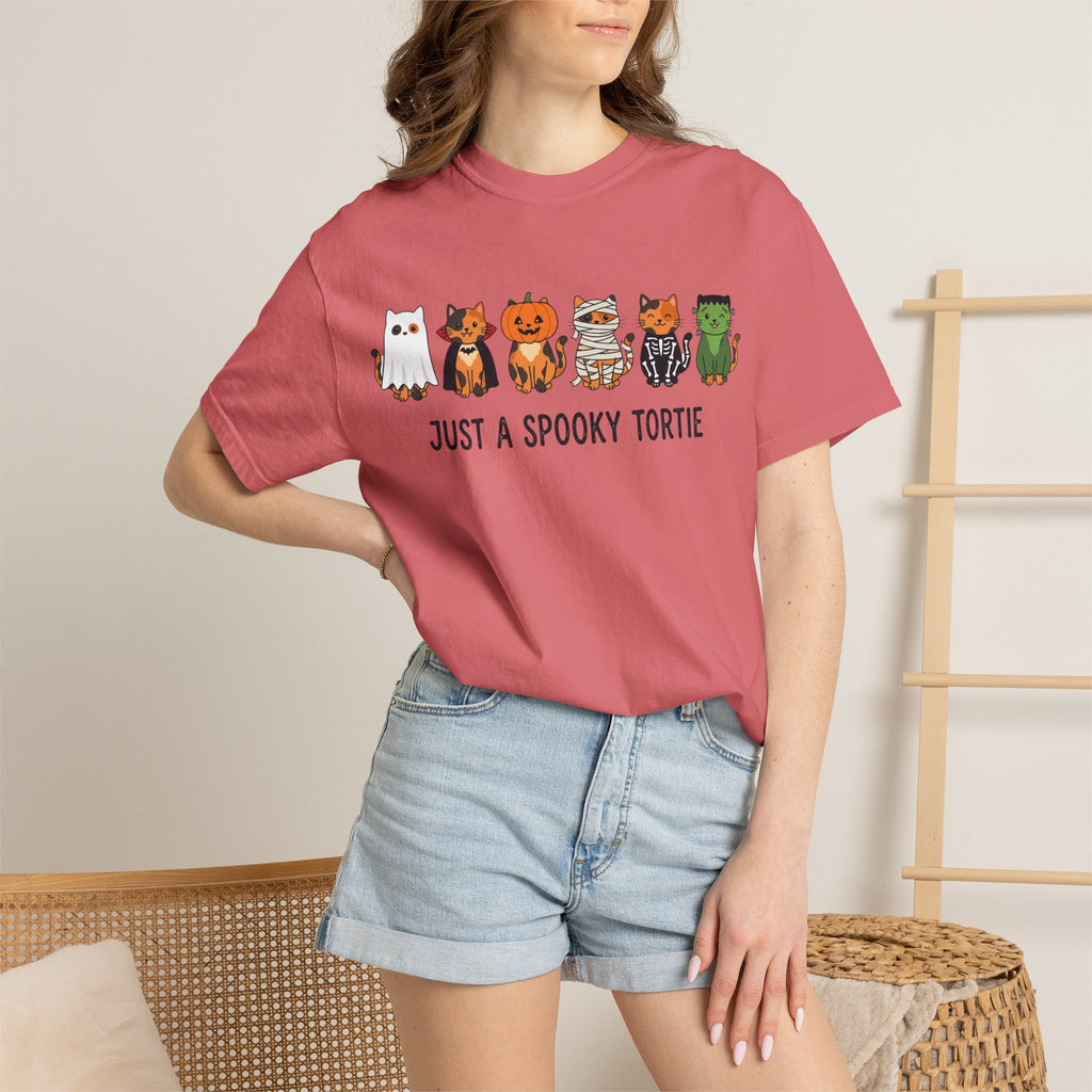 Just a Spooky Tortie | Halloween Cat T-Shirt