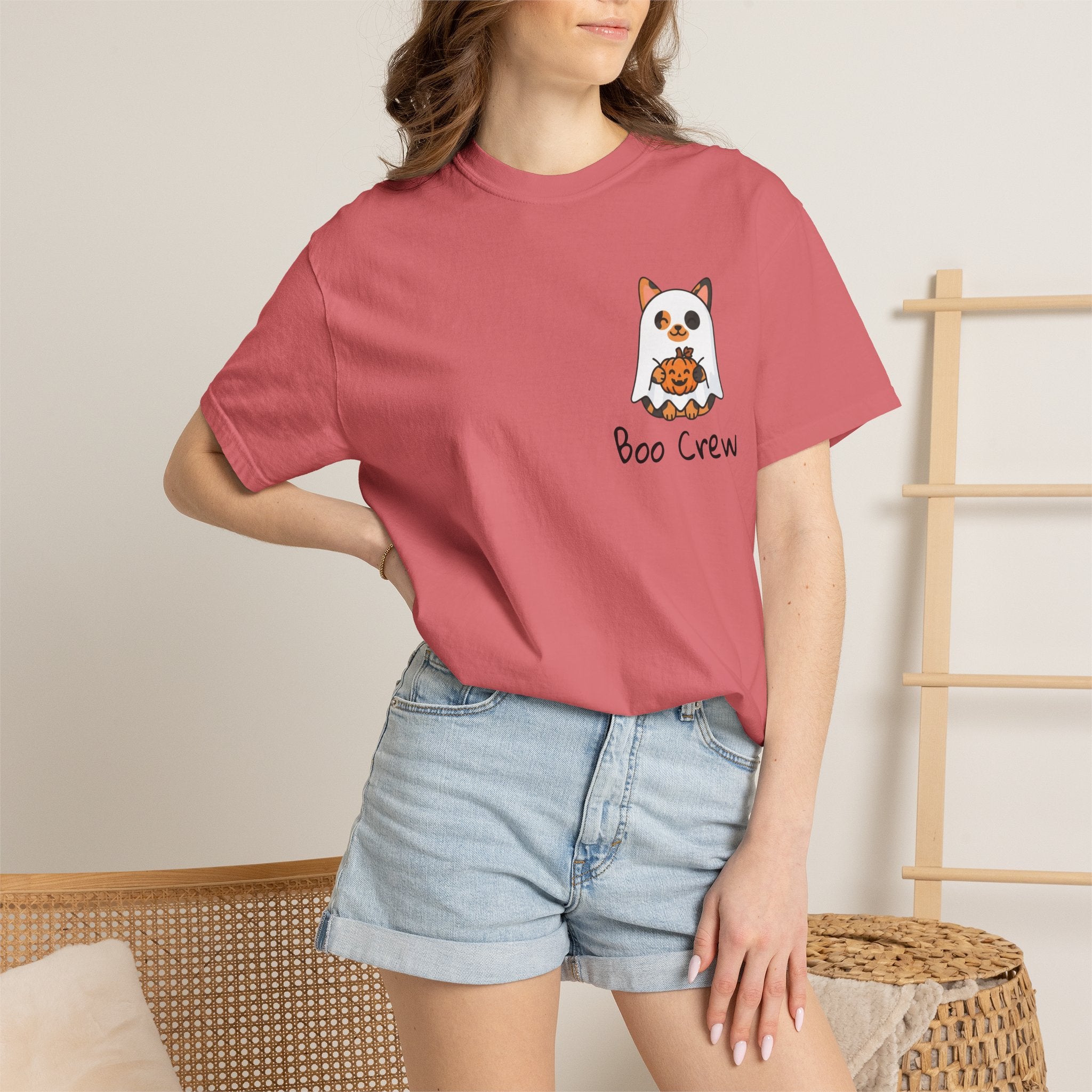 Piper Boo Crew T-shirt | Halloween Cat Shirt