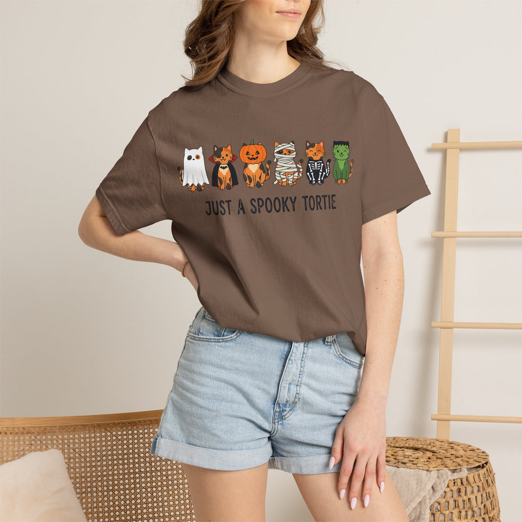 Just a Spooky Tortie | Halloween Cat T-Shirt