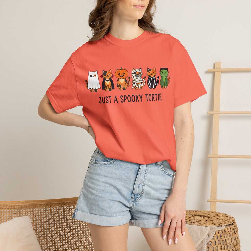 Just a Spooky Tortie | Halloween Cat T-Shirt