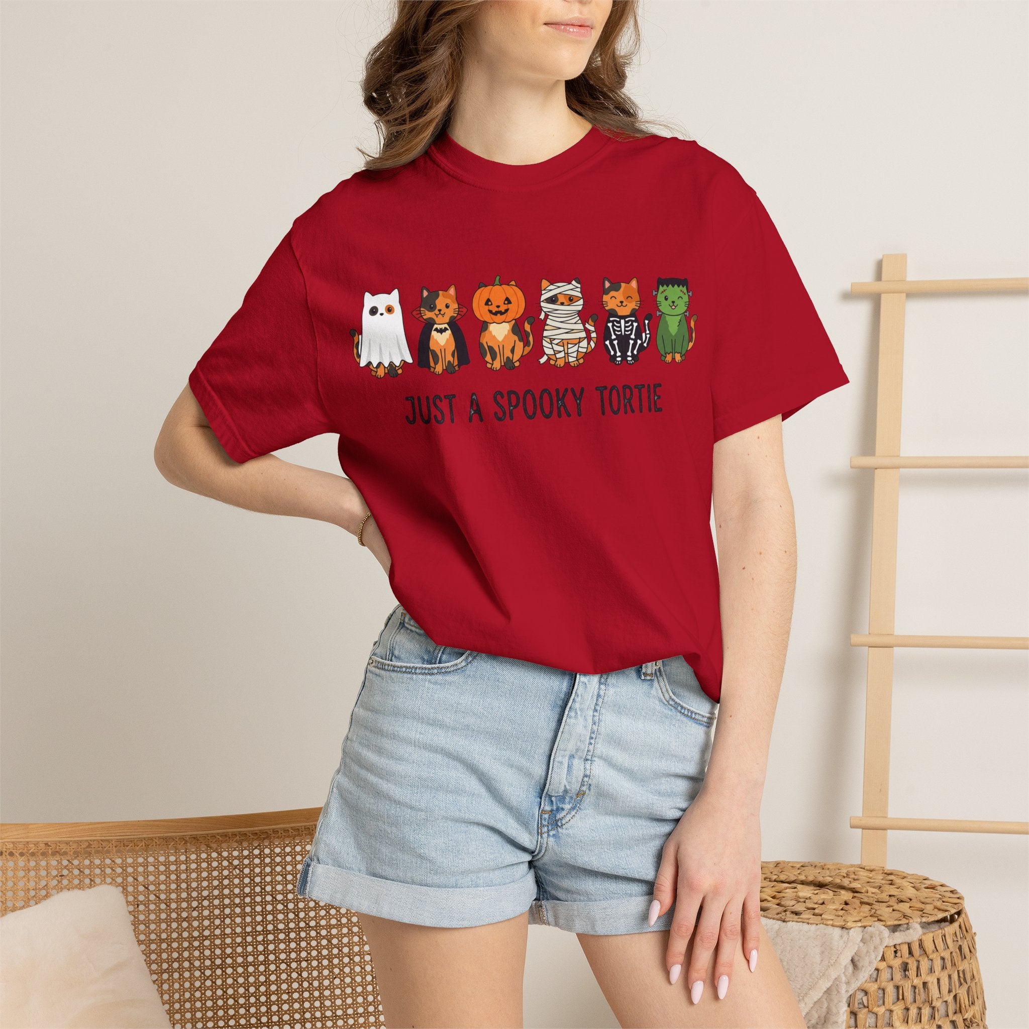 Just a Spooky Tortie | Halloween Cat T-Shirt