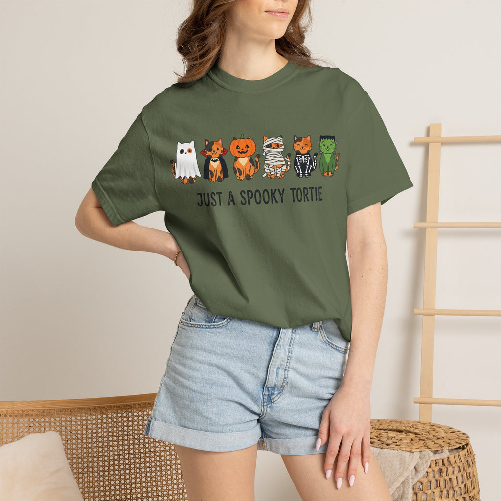 Just a Spooky Tortie | Halloween Cat T-Shirt