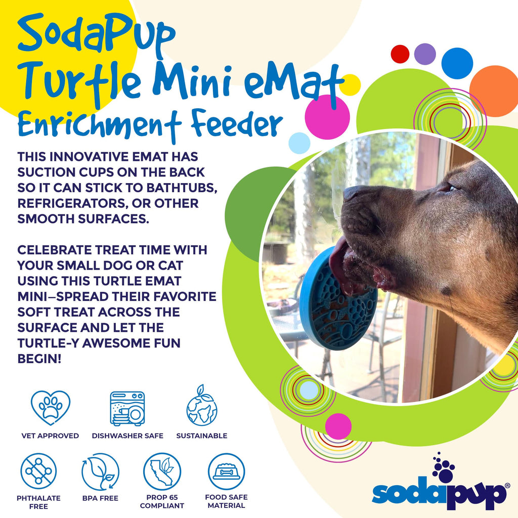 SodaPup Turtle Mini Lick Mat