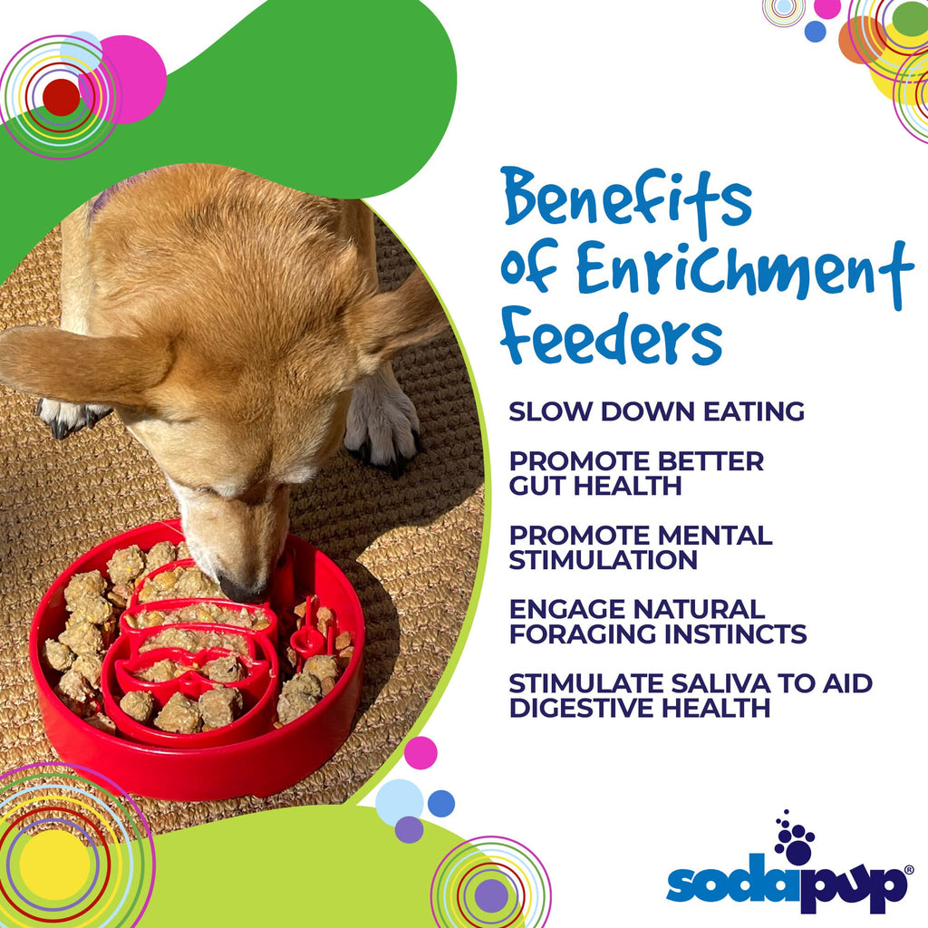 SodaPup Santa Deep Slow Feeder Dog Bowl