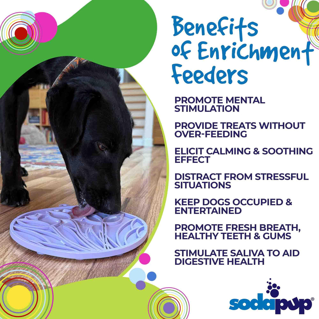 SodaPup Tulip Lick Mat For Dogs and Cats