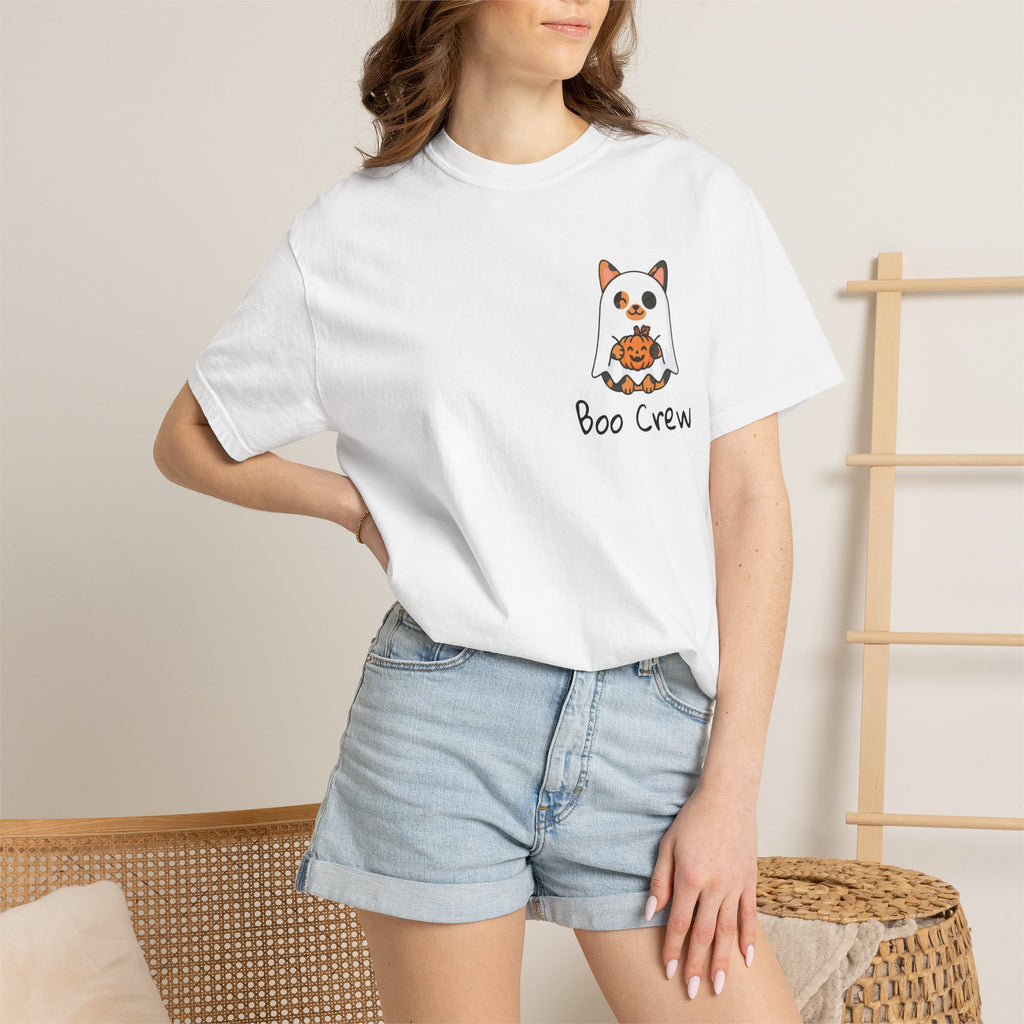 Piper Boo Crew T-shirt | Halloween Cat Shirt