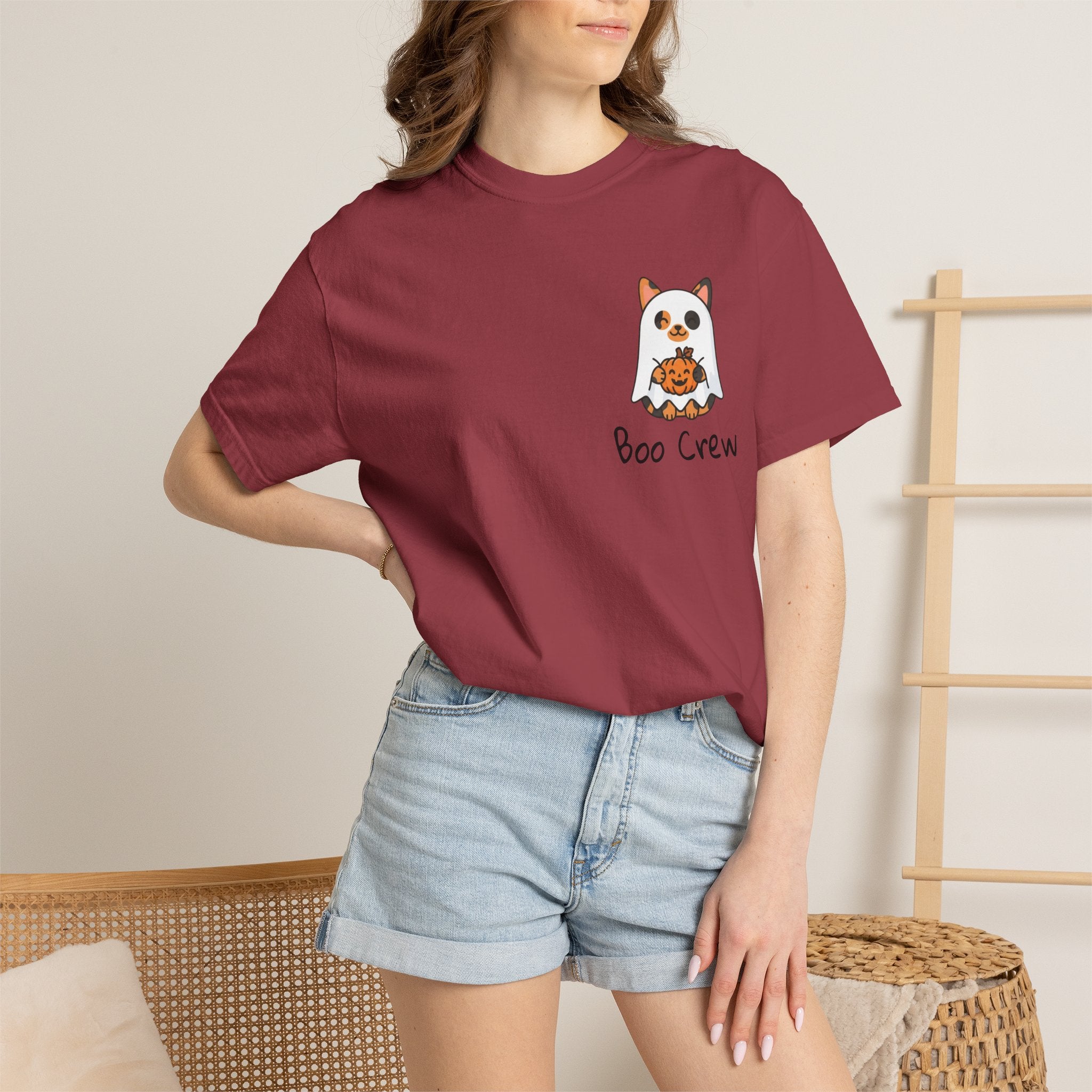 Piper Boo Crew T-shirt | Halloween Cat Shirt