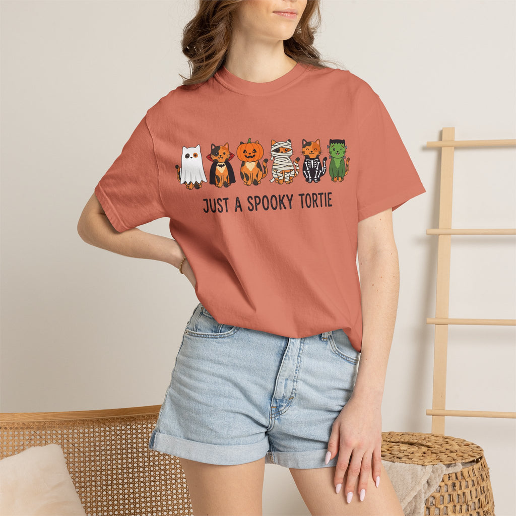Just a Spooky Tortie | Halloween Cat T-Shirt