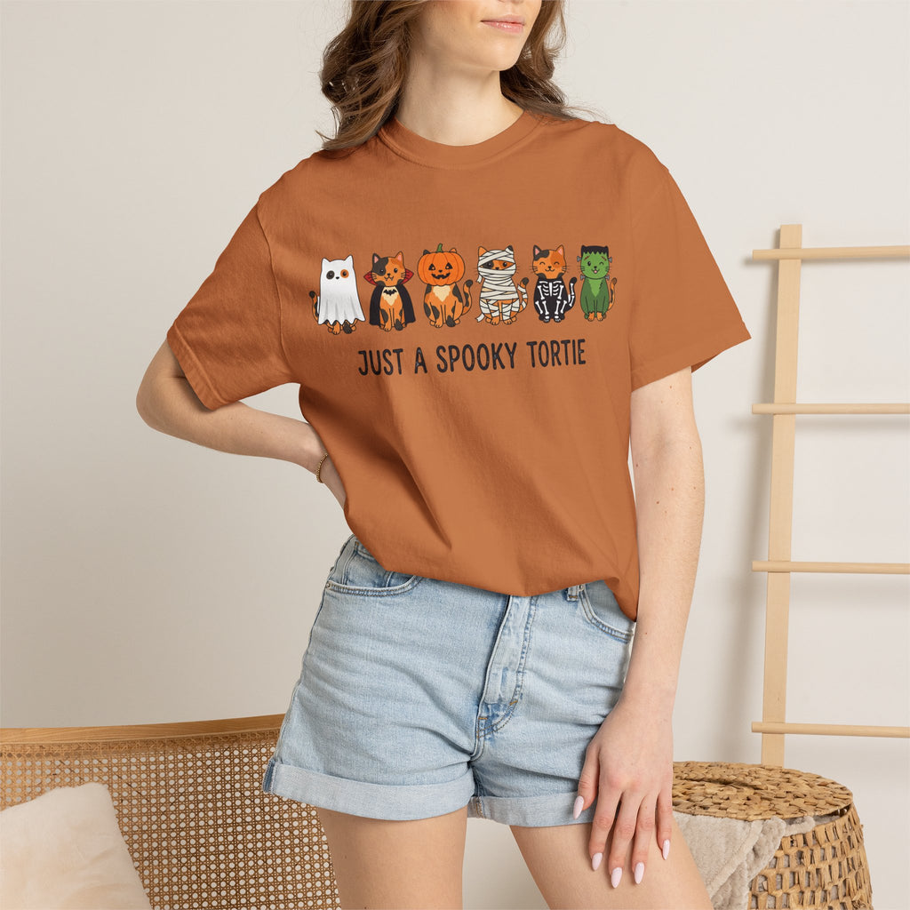 Just a Spooky Tortie | Halloween Cat T-Shirt