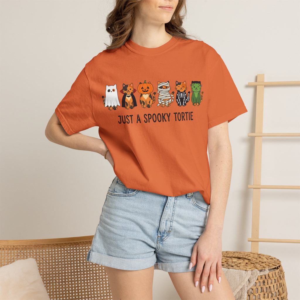 Just a Spooky Tortie | Halloween Cat T-Shirt