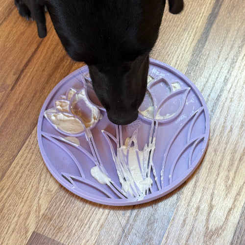SodaPup Tulip Lick Mat For Dogs and Cats