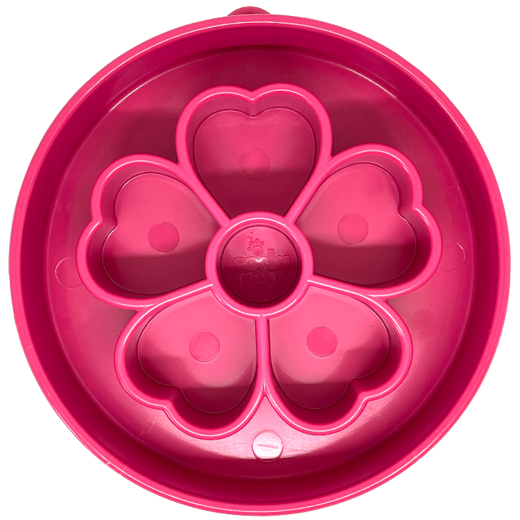 SodaPup Flower Deep Slow Feeder Dog Bowl