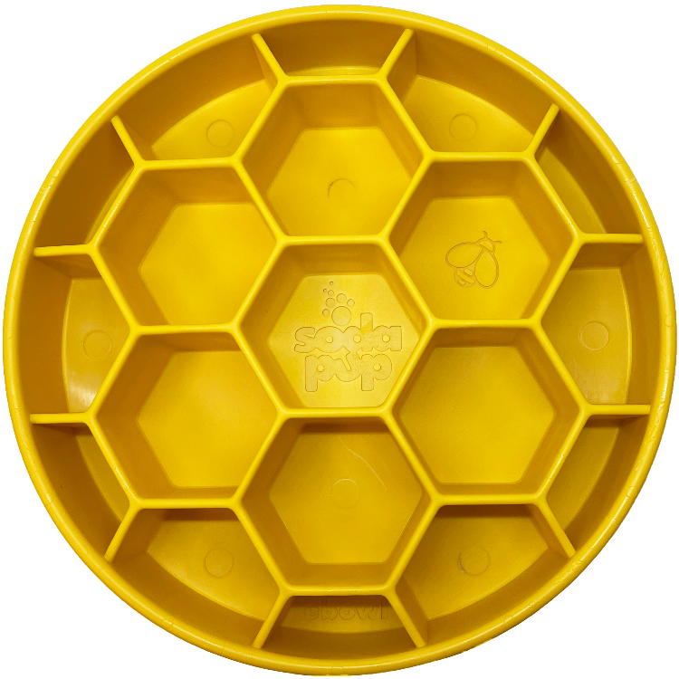 SodaPup Honeycomb Deep Slow Feeder Dog Bowl