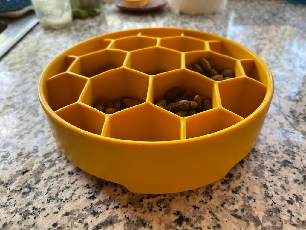 SodaPup Honeycomb Deep Slow Feeder Dog Bowl
