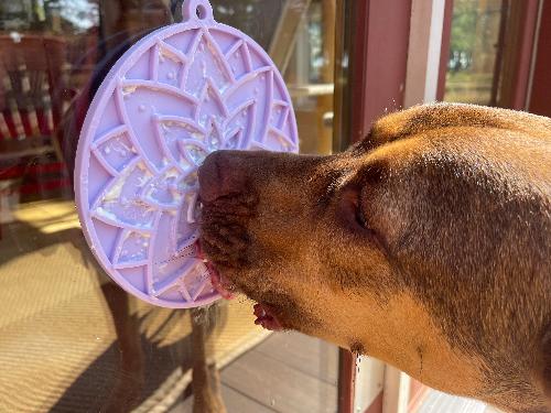 SodaPup Lotus Design Lick Mat For Dogs and Cat