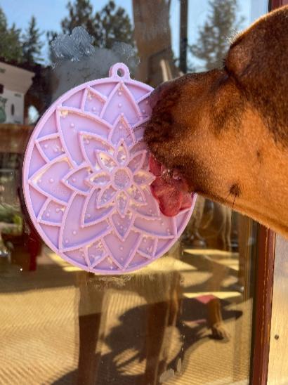 SodaPup Lotus Design Lick Mat For Dogs and Cat