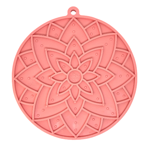 SodaPup Lotus Design Lick Mat For Dogs and Cat