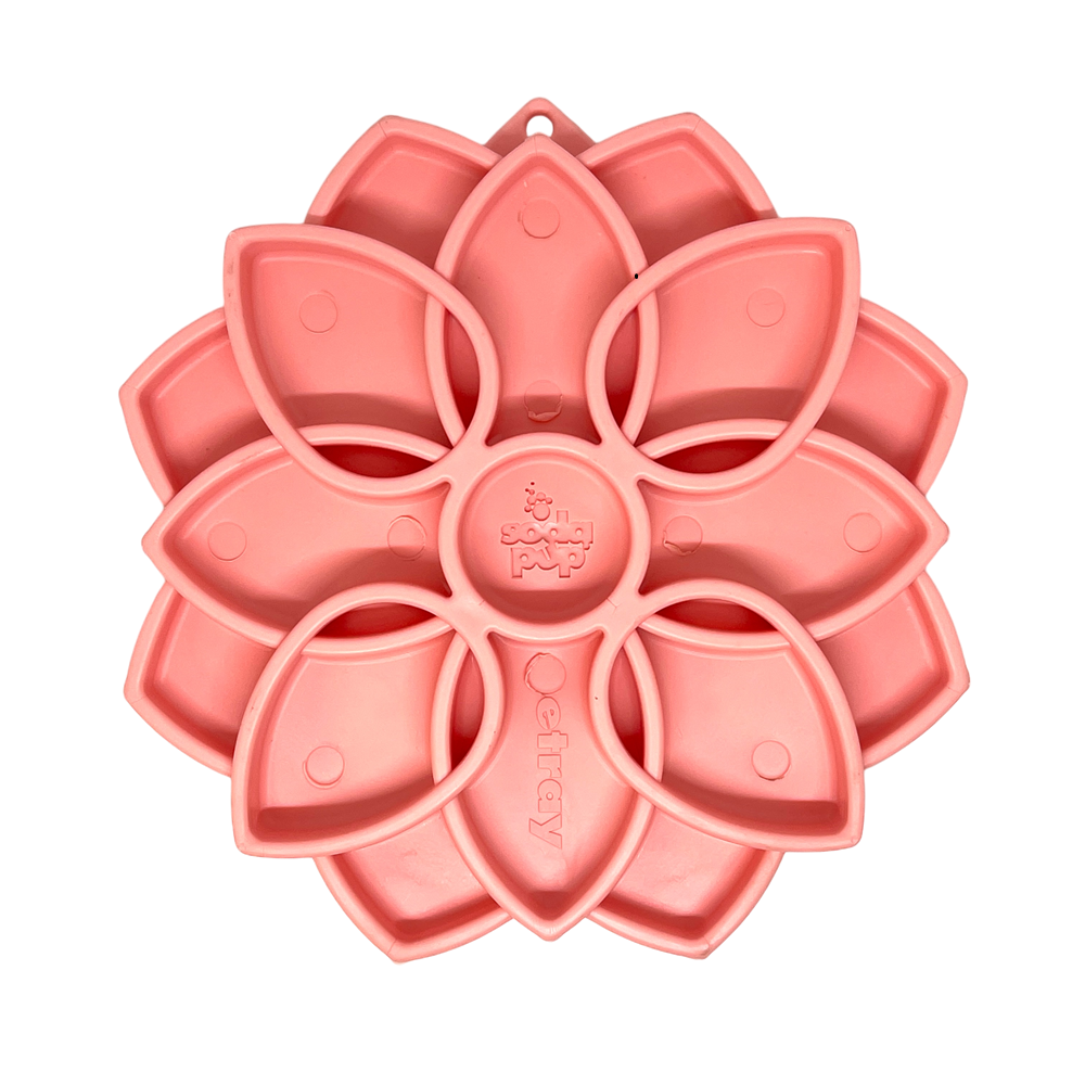 SodaPup Mandala Shallow Slow Feeder Dog Bowl