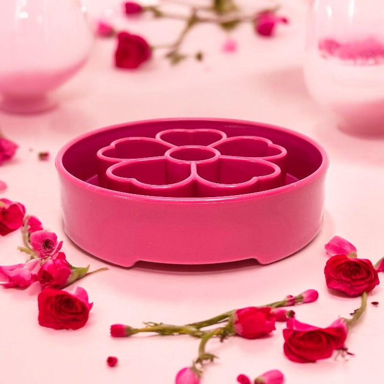 SodaPup Flower Deep Slow Feeder Dog Bowl