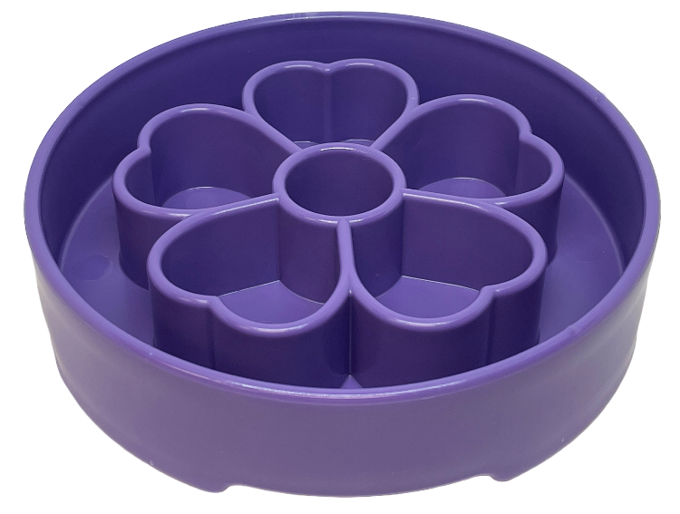 SodaPup Flower Deep Slow Feeder Dog Bowl