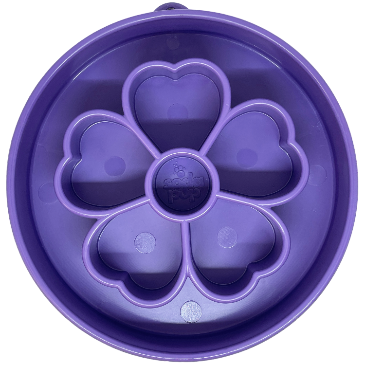 SodaPup Flower Deep Slow Feeder Dog Bowl