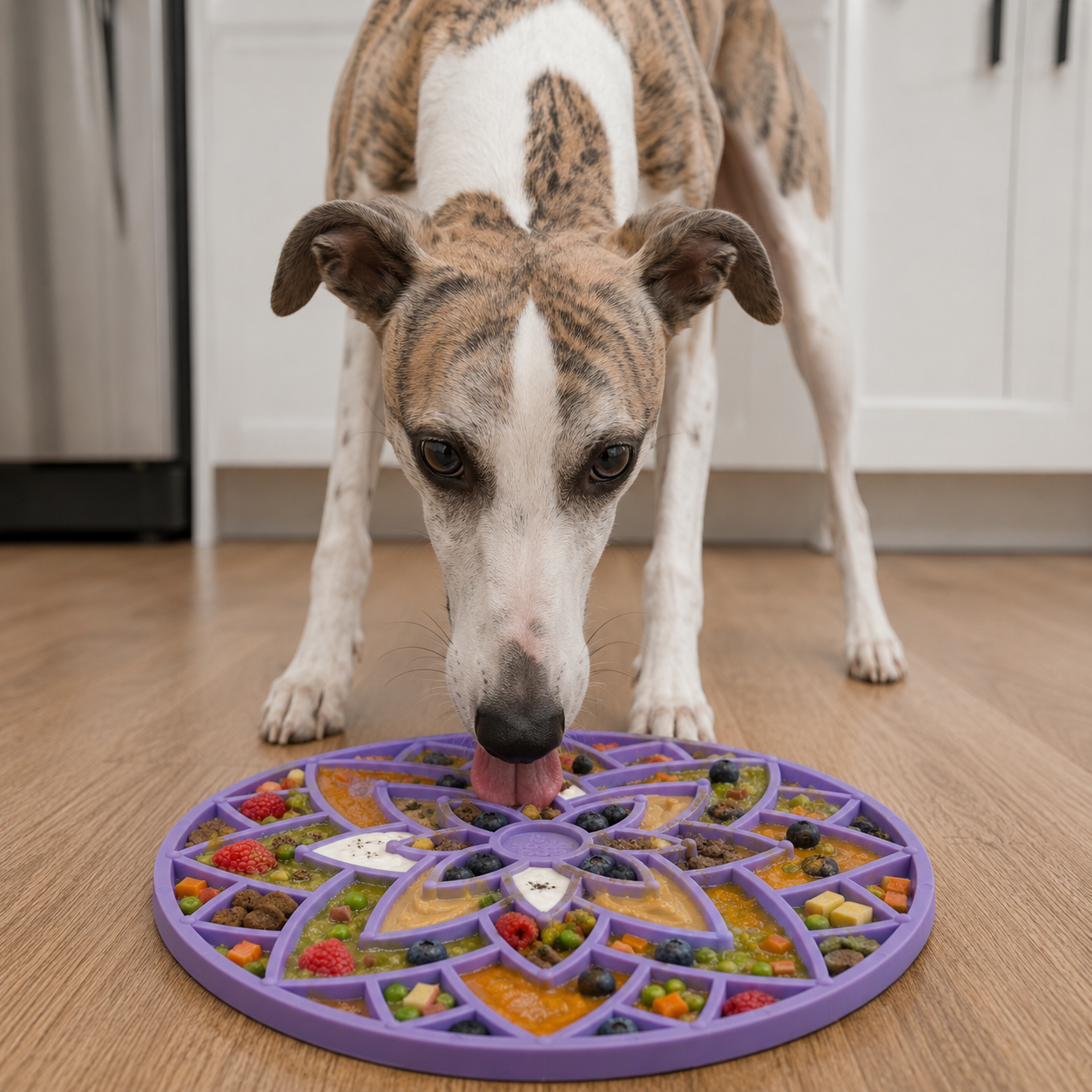 SodaPup Lotus Design Lick Mat For Dogs and Cat