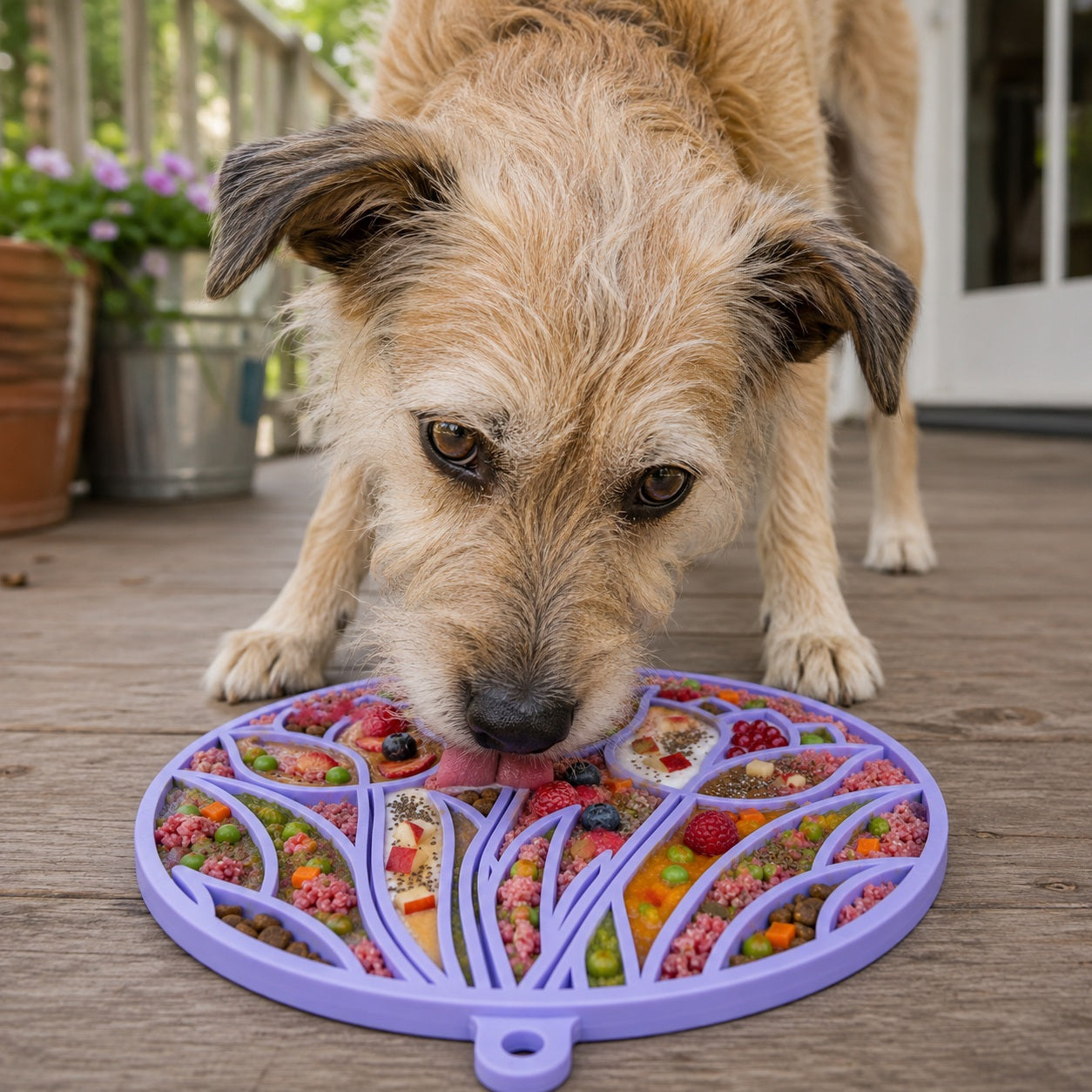 SodaPup Tulip Lick Mat For Dogs and Cats
