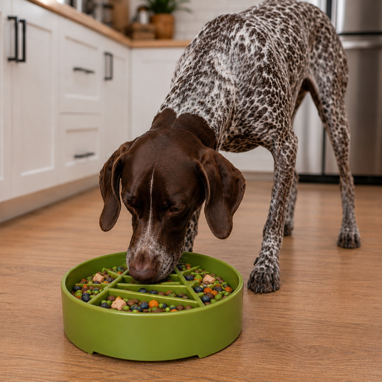 SodaPup Pine Tree Deep Slow Feeder Dog Bowl