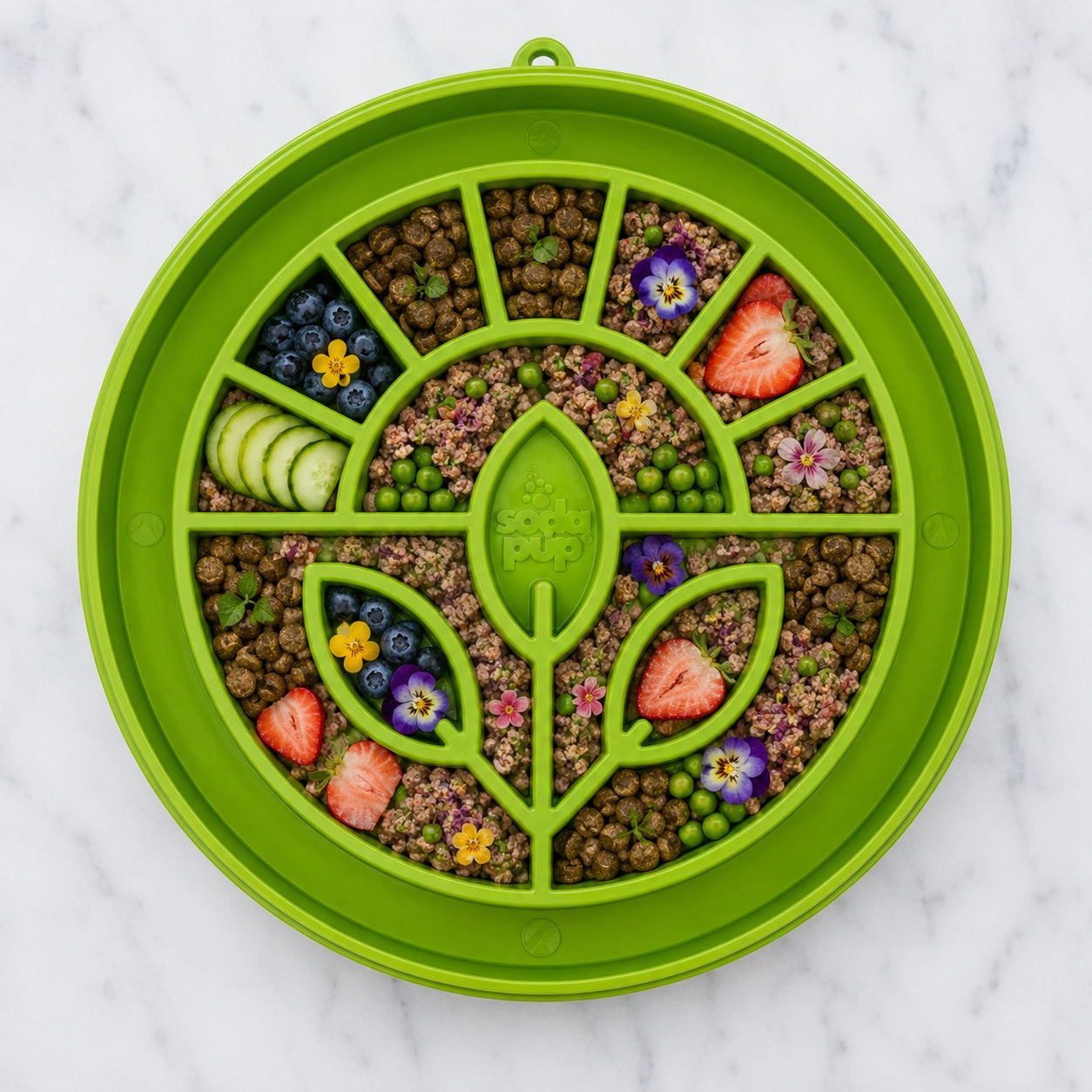 SodaPup Garden Shallow Slow Feeder Dog Bowl