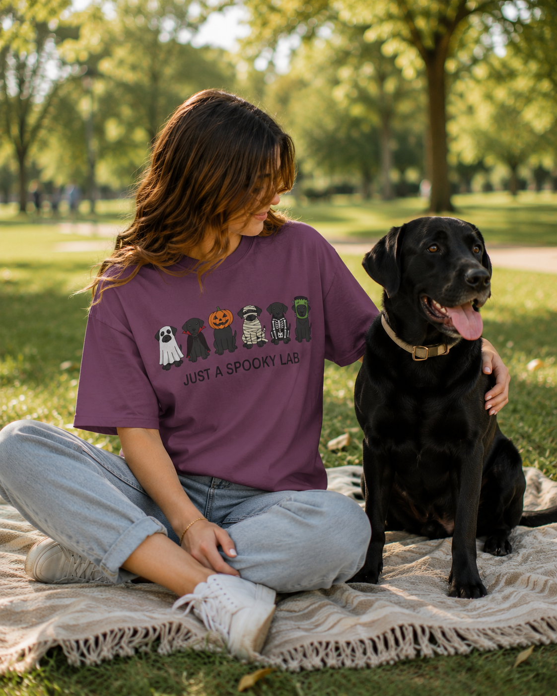 Just a Spooky Lab | Halloween Lab T-Shirt