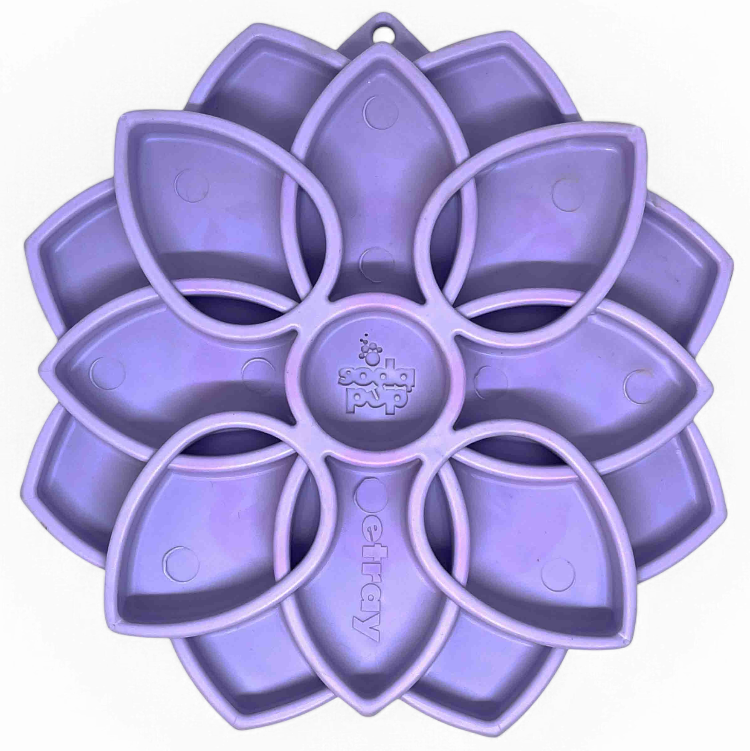 SodaPup Mandala Shallow Slow Feeder Dog Bowl
